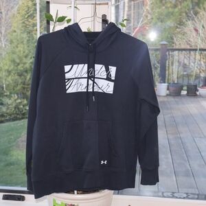 Under Armour Black Pullover Hoodie with Script Logo